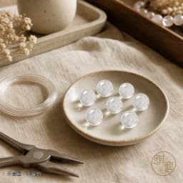 クリスタルクォーツ（白水晶） ブレスレット 商品照 6
