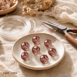 紅膠花手串 商品照 6
