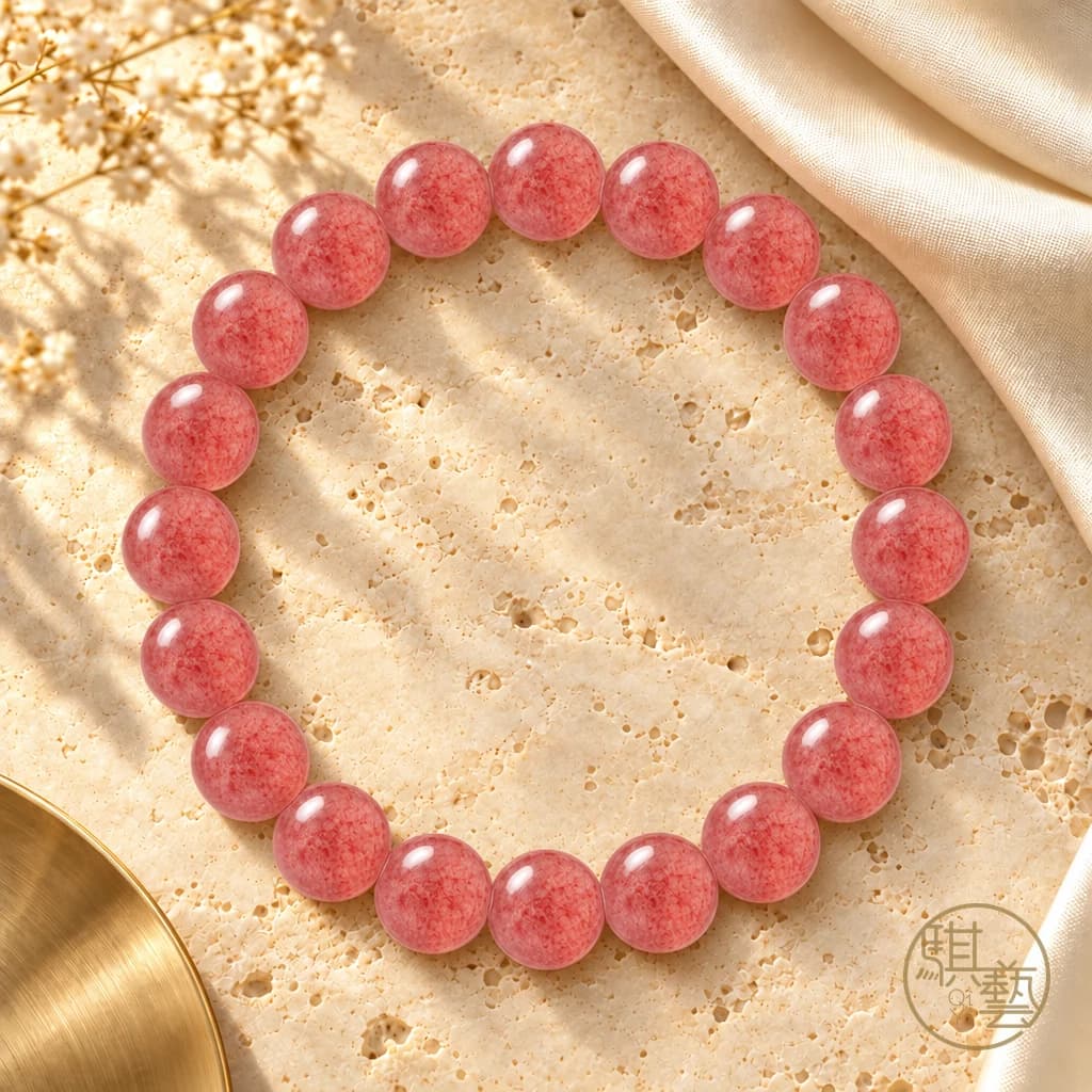 Strawberry Quartz Bracelet