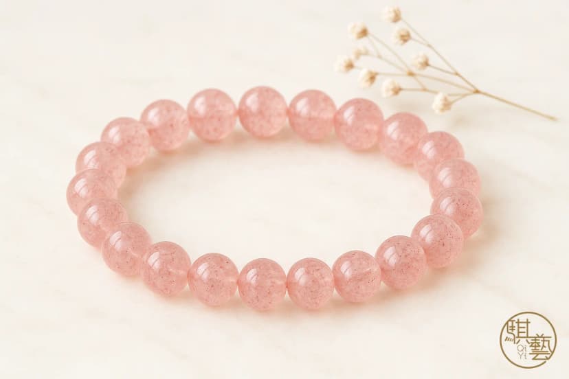 Strawberry Quartz Bracelet