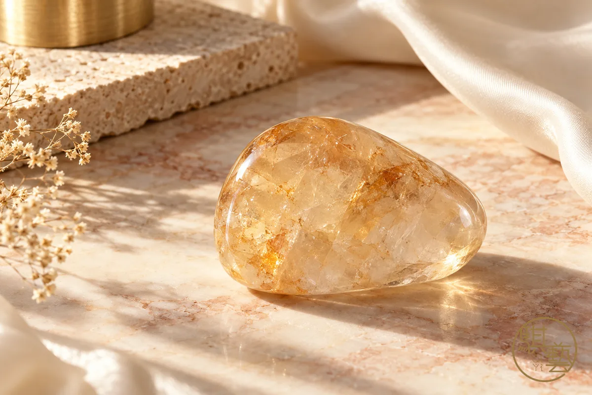 香港水晶保養：紫水晶、粉晶、月光石手鏈與防潮收納用品的平面擺拍