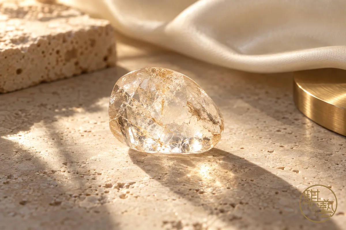 水晶散珠哪裡買：各色天然水晶散珠平鋪展示，包含紫水晶、粉晶、白水晶、黑曜石，自然光拍攝呈現內含物紋路